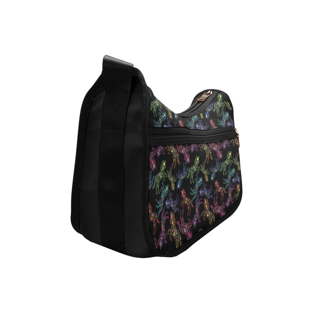 Floral Horse Crossbody Bags
