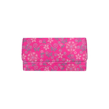 Load image into Gallery viewer, Berry Picking Pink Women&#39;s Trifold Wallet
