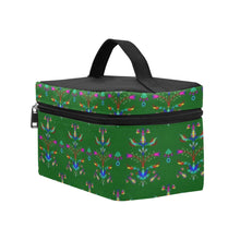 Load image into Gallery viewer, Dakota Damask Green Cosmetic Bag/Large
