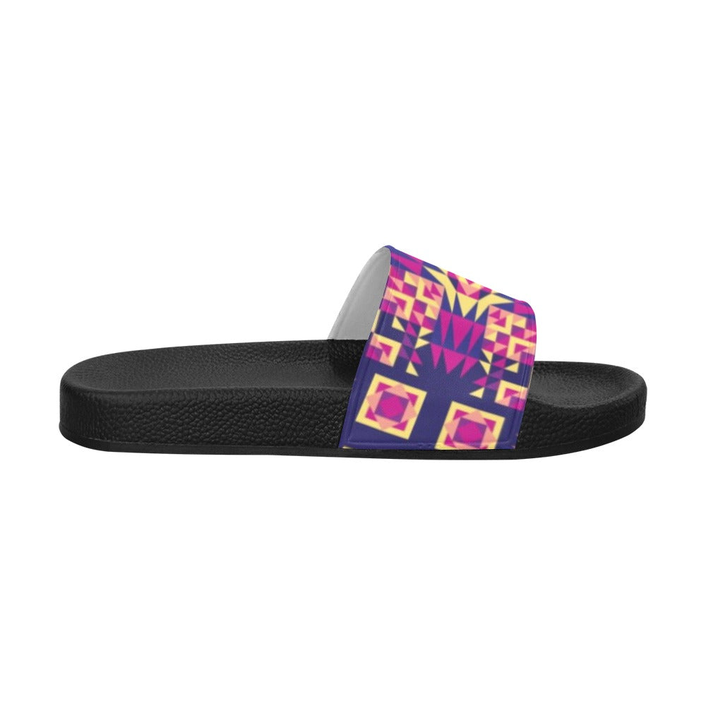 Kaleidoscope Bleu Men's Slide Sandals