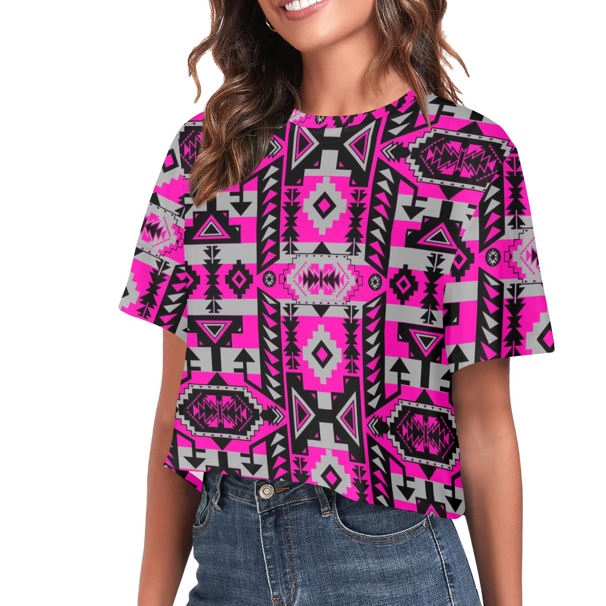 Chiefs Mountain Stunning Sunset Crop Top