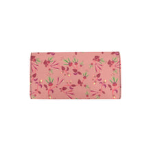 Load image into Gallery viewer, Swift Floral Peach Rouge Remix Women&#39;s Trifold Wallet
