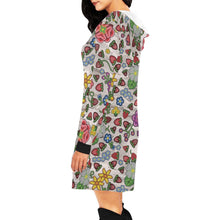 Load image into Gallery viewer, Berry Pop Bright Birch Hoodie Dress
