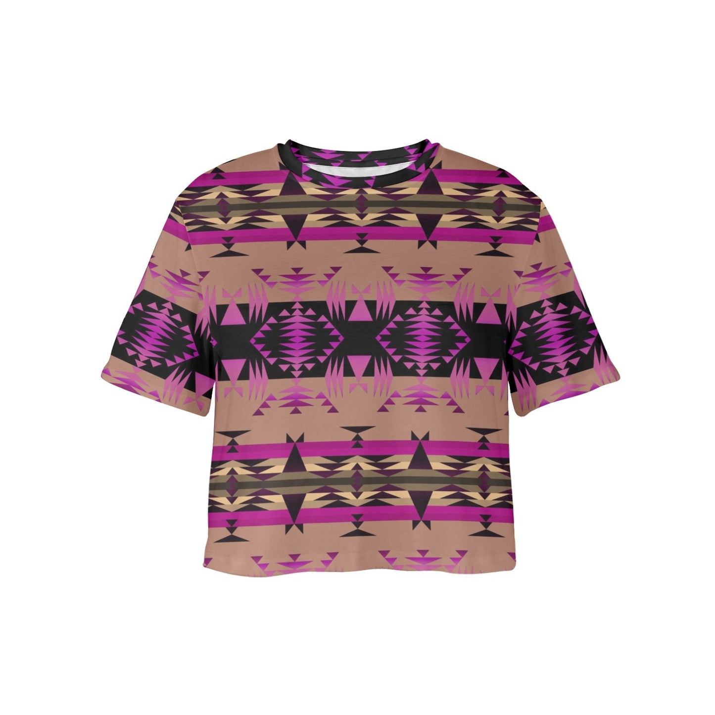 Between the Mountains Berry Crop Top