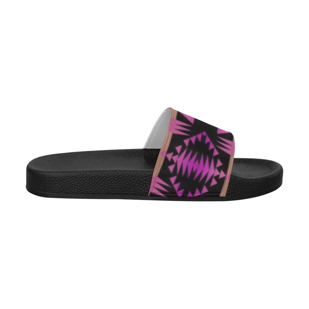 Between the Mountains Berry Slide Sandals