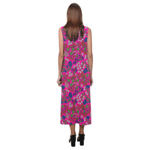 Load image into Gallery viewer, Takwakin Harvest Blush Phaedra Sleeveless Open Fork Long Dress
