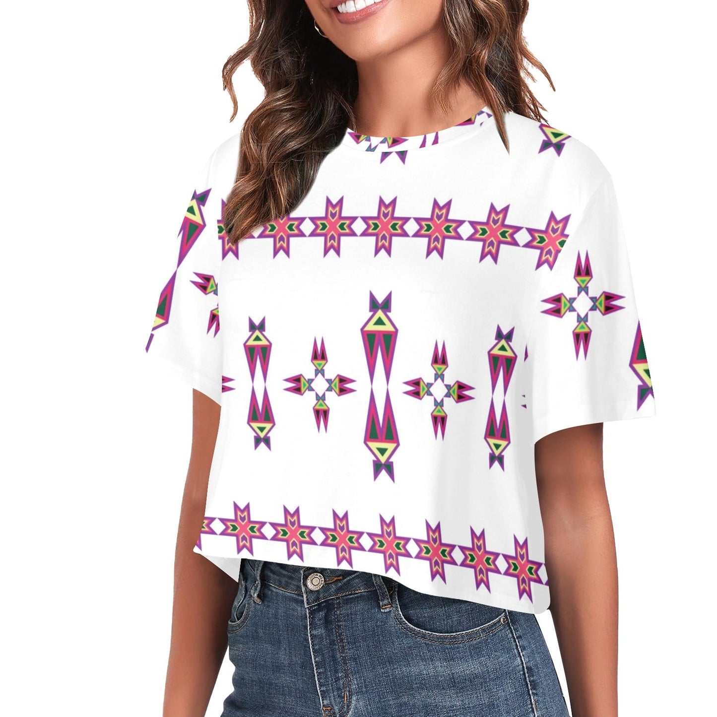 Four Directions Lodge Flurry Crop Top