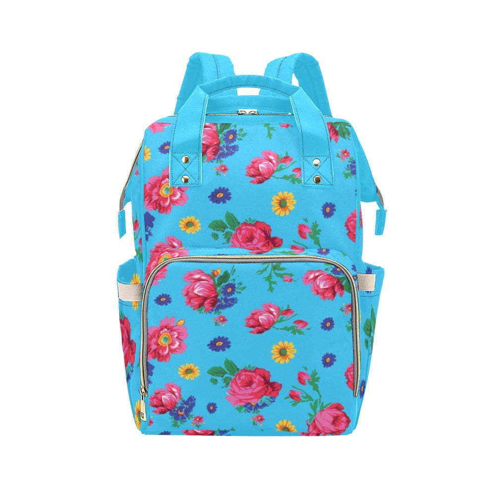 Kokum Ceremony Turquoise Multi-Function Diaper Backpack/Diaper Bag