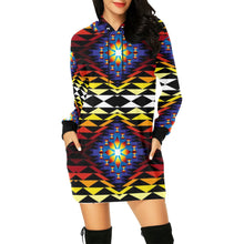 Load image into Gallery viewer, Sunset Blanket Hoodie Dress
