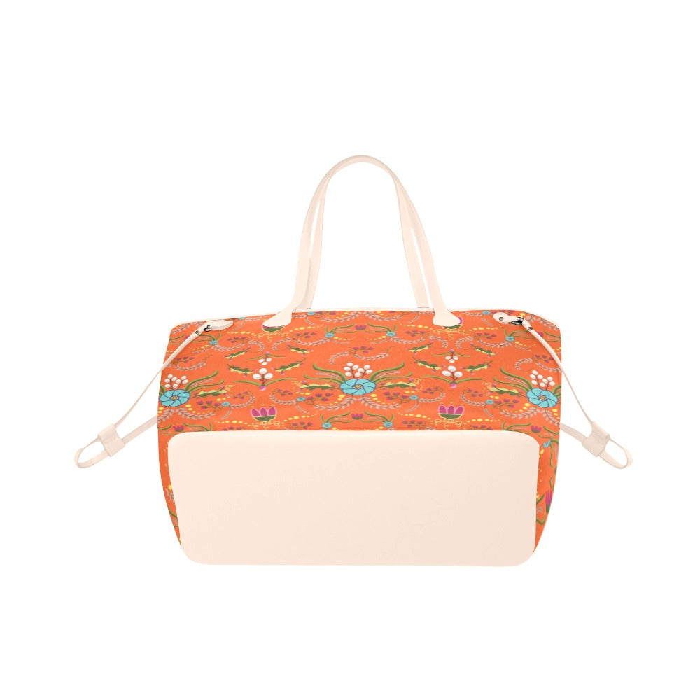 First Bloom Carrots Clover Canvas Tote Bag