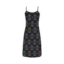 Load image into Gallery viewer, Dakota Damask Black Alcestis Slip Dress
