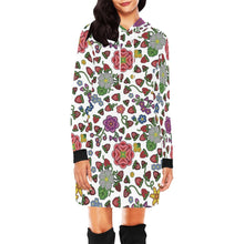 Load image into Gallery viewer, Berry Pop White Hoodie Dress
