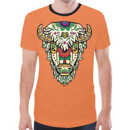 Buffalo Spirit Guide (Orange) New T-shirt for Men