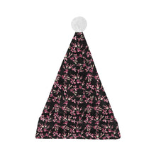 Load image into Gallery viewer, Floral Green Black Santa Hat
