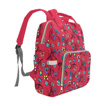 Load image into Gallery viewer, Blue Trio Cardinal Multi-Function Diaper Backpack/Diaper Bag
