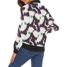 Load image into Gallery viewer, Eagle Feather Fans Bomber Jacket for Women
