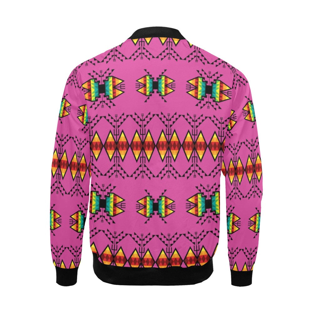 Sacred Trust Pink Bomber Jacket for Men