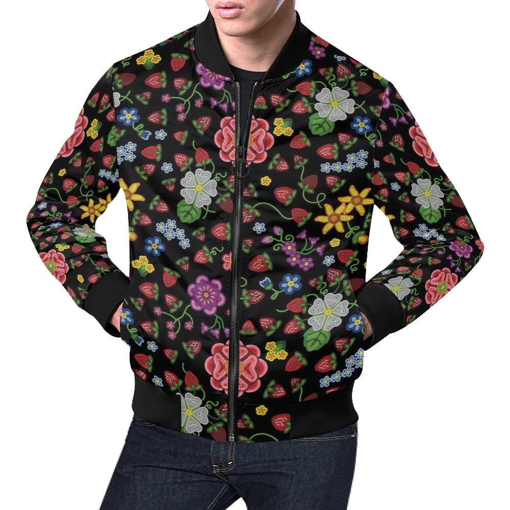 Berry Pop Midnight Bomber Jacket for Men