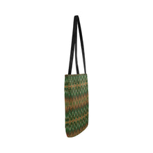 Load image into Gallery viewer, Fire Feather Green Reusable Shopping Bag
