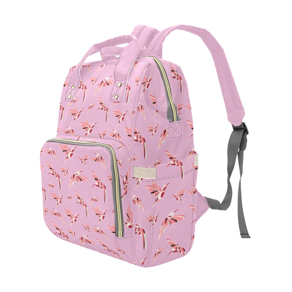 Strawberry Pink Multi-Function Diaper Backpack/Diaper Bag