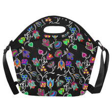 Load image into Gallery viewer, Indigenous Paisley Black Neoprene Lunch Bag/Large
