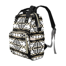 Load image into Gallery viewer, Black Rose Winter Canyon Multi-Function Diaper Backpack/Diaper Bag
