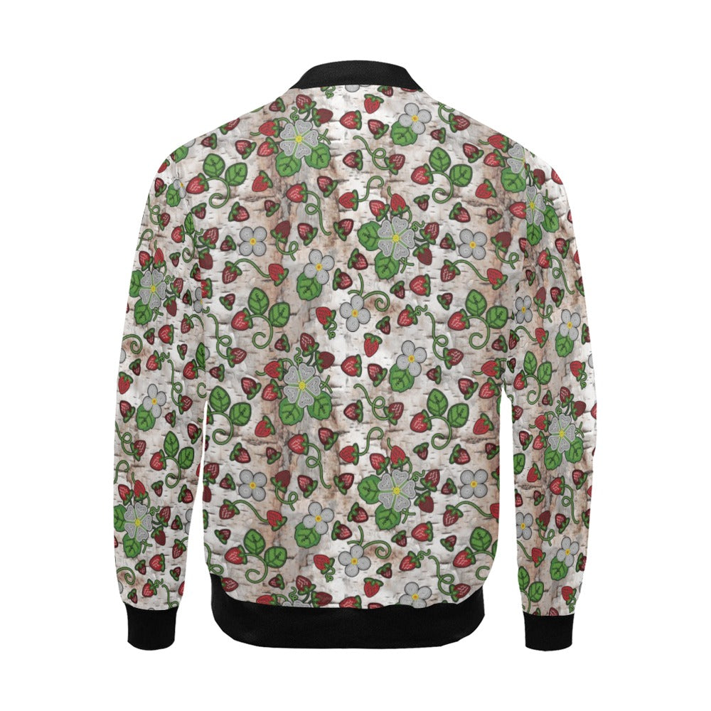 Strawberry Dreams Br Bark Bomber Jacket for Men