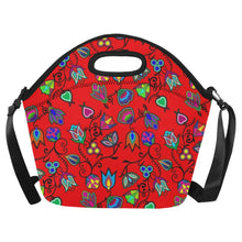 Load image into Gallery viewer, Indigenous Paisley Dahlia Neoprene Lunch Bag/Large
