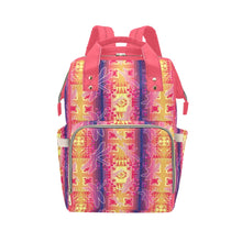 Load image into Gallery viewer, Kaleidoscope Dragonfly Multi-Function Diaper Backpack/Diaper Bag
