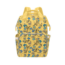 Load image into Gallery viewer, Blue Trio Tuscan Multi-Function Diaper Backpack/Diaper Bag
