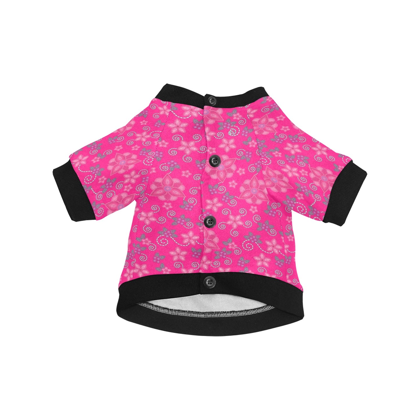 Berry Picking Pink Pet Dog Round Neck Shirt