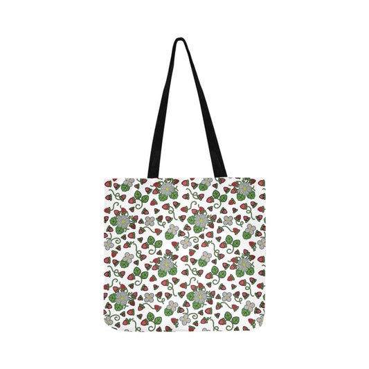 Strawberry Dreams White Reusable Shopping Bag