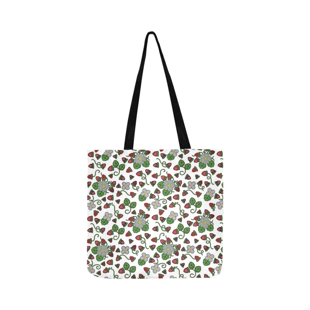 Strawberry Dreams White Reusable Shopping Bag