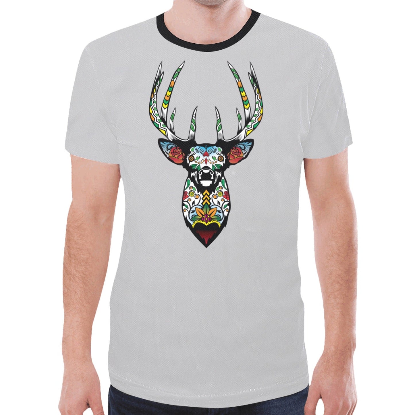 Elk Spirit Guide (Gray) New T-shirt for Men
