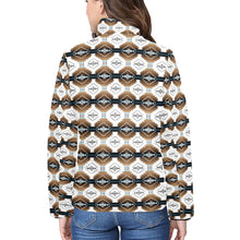 Load image into Gallery viewer, Cofitichequi White Women&#39;s Stand Collar Padded Jacket
