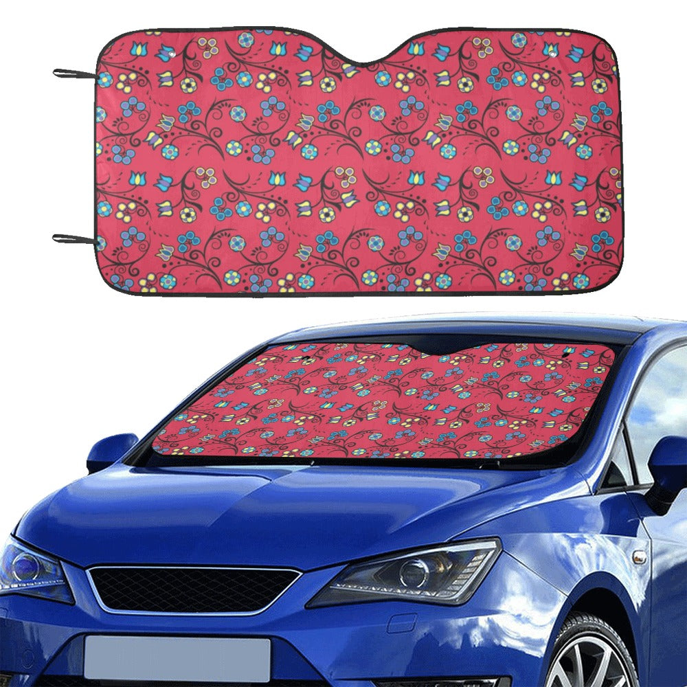 Blue Trio Cardinal Car Sun Shade 55"x30"