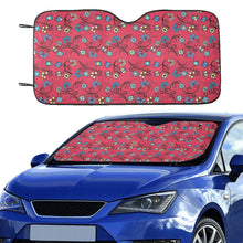 Load image into Gallery viewer, Blue Trio Cardinal Car Sun Shade 55&quot;x30&quot;
