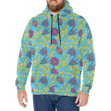 Load image into Gallery viewer, Beaded Nouveau Lime Men&#39;s Long Sleeve Fleece Hoodie
