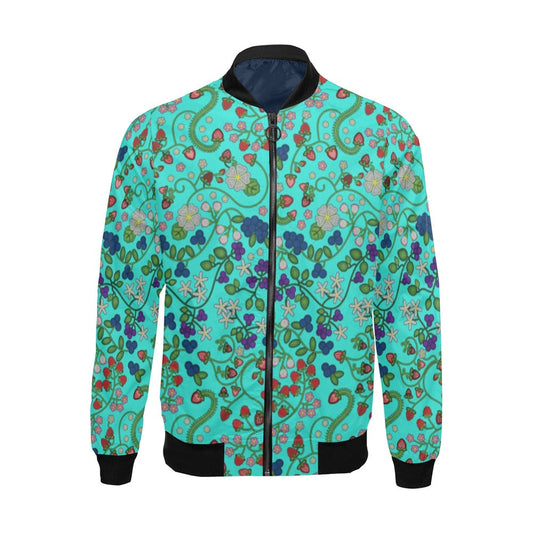 Grandmother Stories Turquoise Bomber Jacket