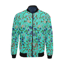 Load image into Gallery viewer, Grandmother Stories Turquoise Bomber Jacket for Men
