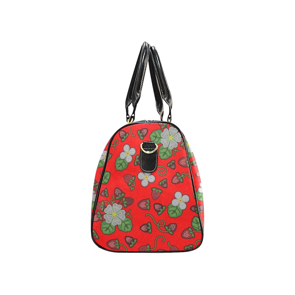 Strawberry Dreams Fire Waterproof Travel Bag