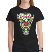 Load image into Gallery viewer, Buffalo Spirit Guide (Black) New T-shirt for Women
