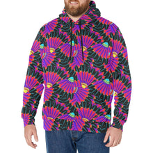 Load image into Gallery viewer, Eagle Feather Remix Men&#39;s Long Sleeve Fleece Hoodie
