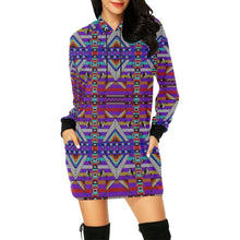 Load image into Gallery viewer, Medicine Blessing Purple Hoodie Dress
