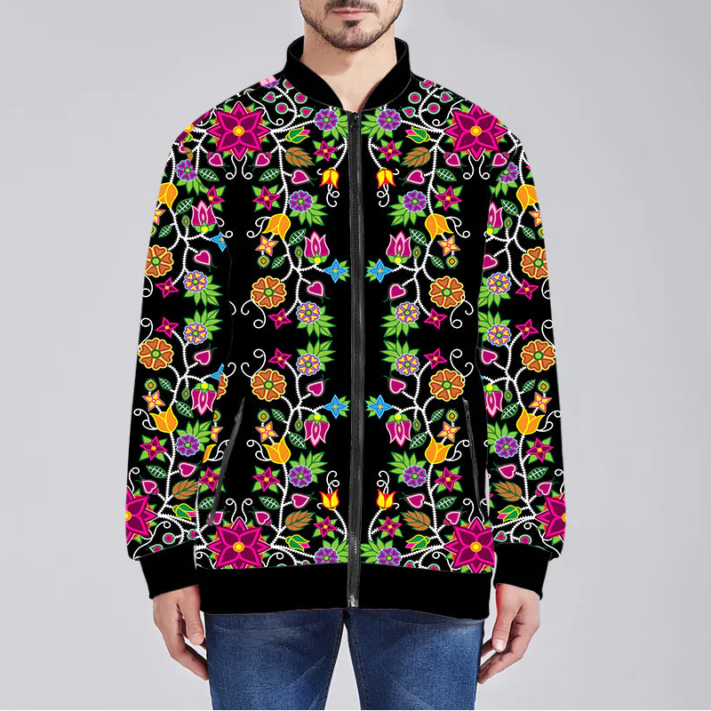 Floral Beadwork Lightweight Jacket