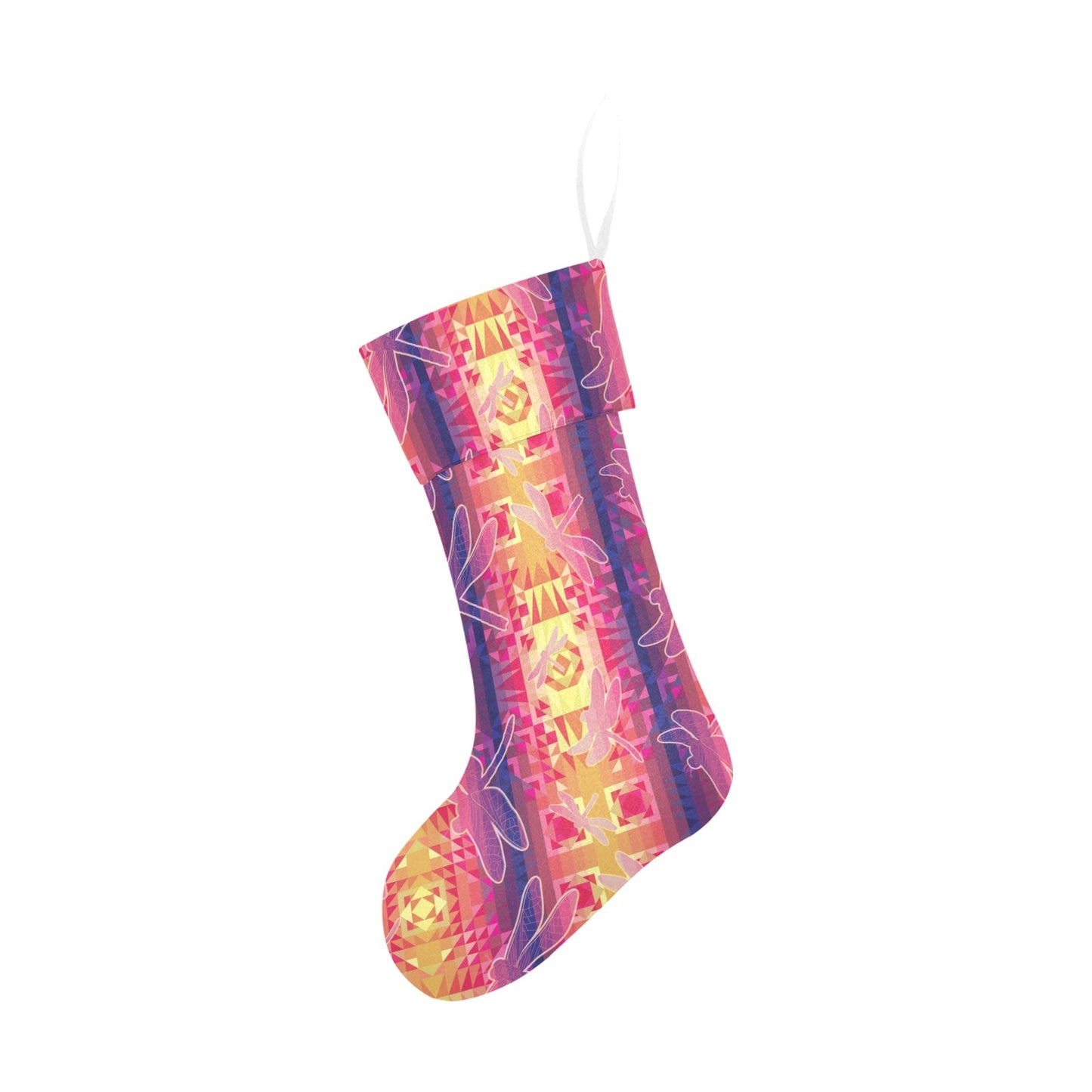 Kaleidoscope Dragonfly Christmas Stocking