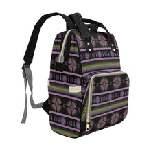 Load image into Gallery viewer, Evening Feather Wheel Multi-Function Diaper Backpack/Diaper Bag
