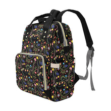 Load image into Gallery viewer, Fresh Fleur Midnight Multi-Function Diaper Backpack/Diaper Bag
