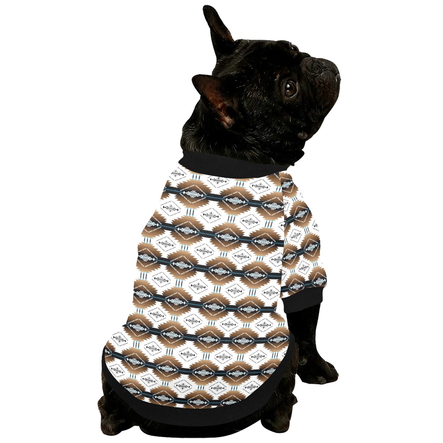 Cofitichequi White Pet Dog Round Neck Shirt