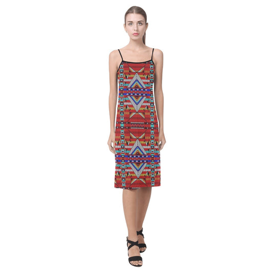 Medicine Blessing Red Alcestis Slip Dress